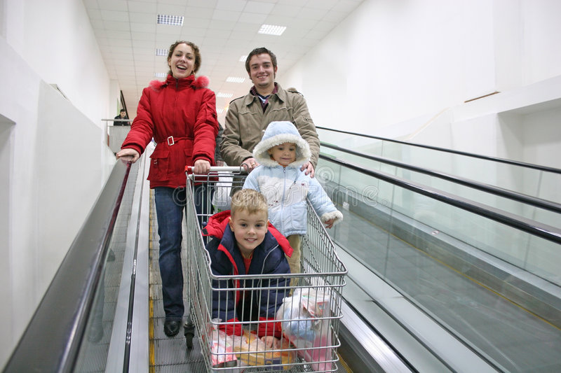 Familia no elevador